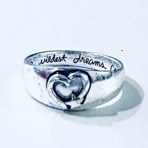 Sterling Heart Ring “May your wildest dreams come true”
